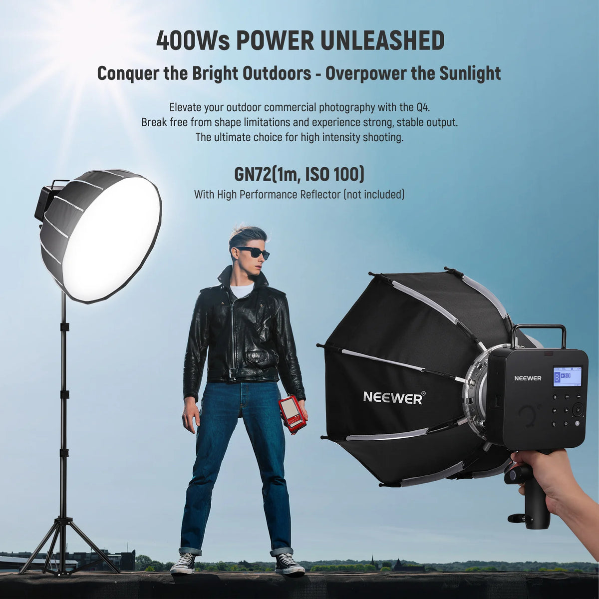 NEEWER Q4 400Ws 2.4G TTL Flash