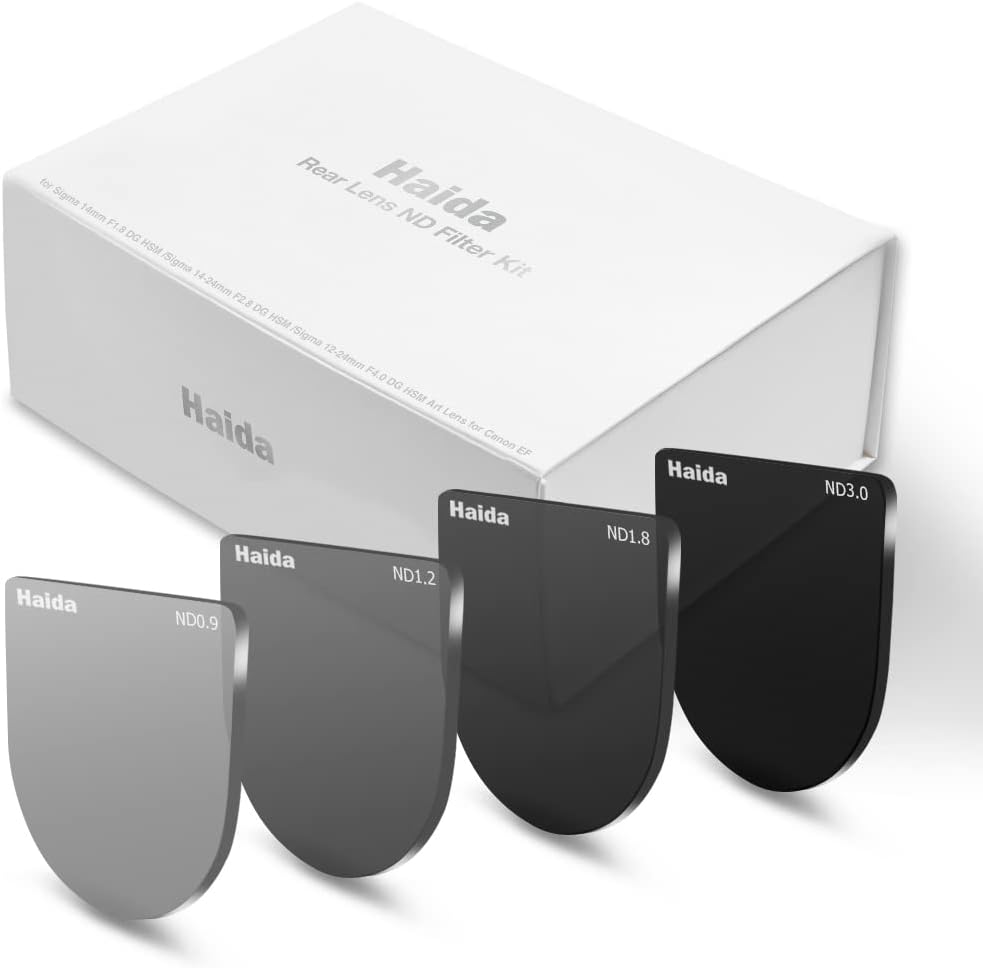 Haida Rear Lens ND Filter Kit (ND0.9+1.2+1.8+3.0) Sigma 14mm/14-24mm for Canon EF