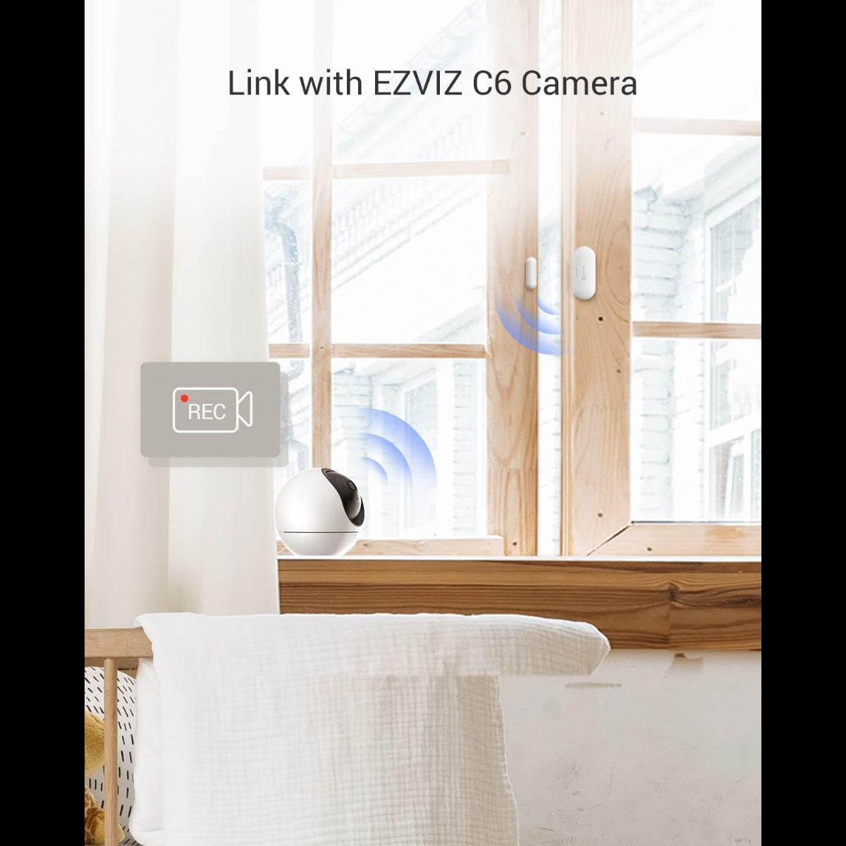 EZVIZ T2C SENSORE APERTURA/CHIUSURA PORTE E FINESTRE PER SISTEMA A3 WIRELESS