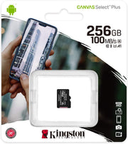 KINGSTON MICRO SD SDCS2/256GB - 128GB CLASSE 10 100MB/S CON ADATTATORE