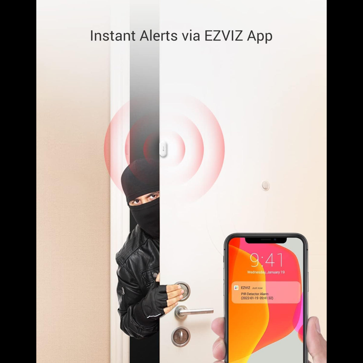 EZVIZ T2C SENSORE APERTURA/CHIUSURA PORTE E FINESTRE PER SISTEMA A3 WIRELESS
