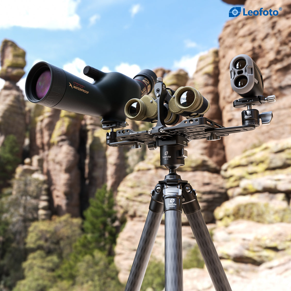 Leofoto FDM-05 Dual Observation Rails