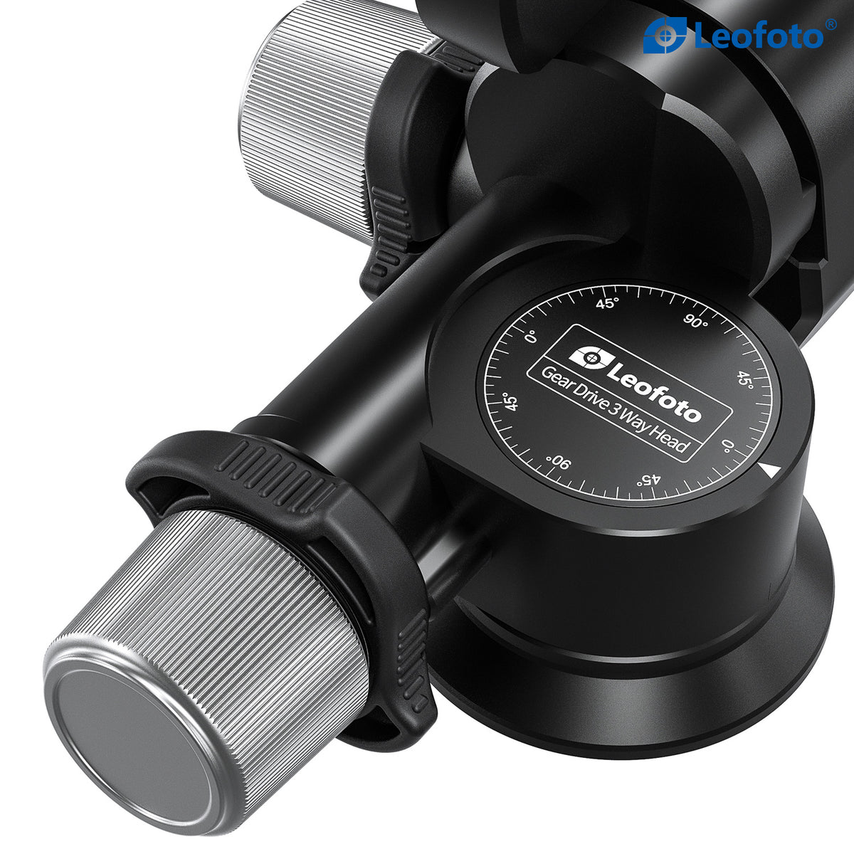 Leofoto GW-01 3-Way Geared Head with QR Plate