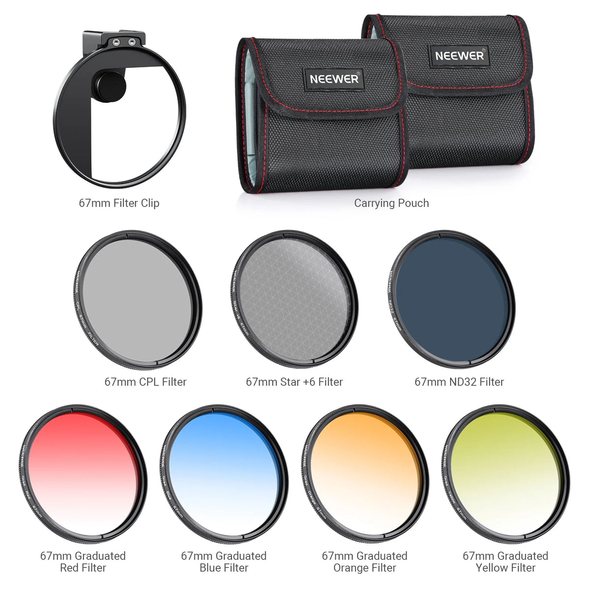 NEEWER 67MM CELLPHONE FILTER KIT