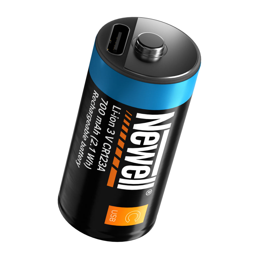 Newell USB-C CR123A Recheargable Battery - 700 mAh