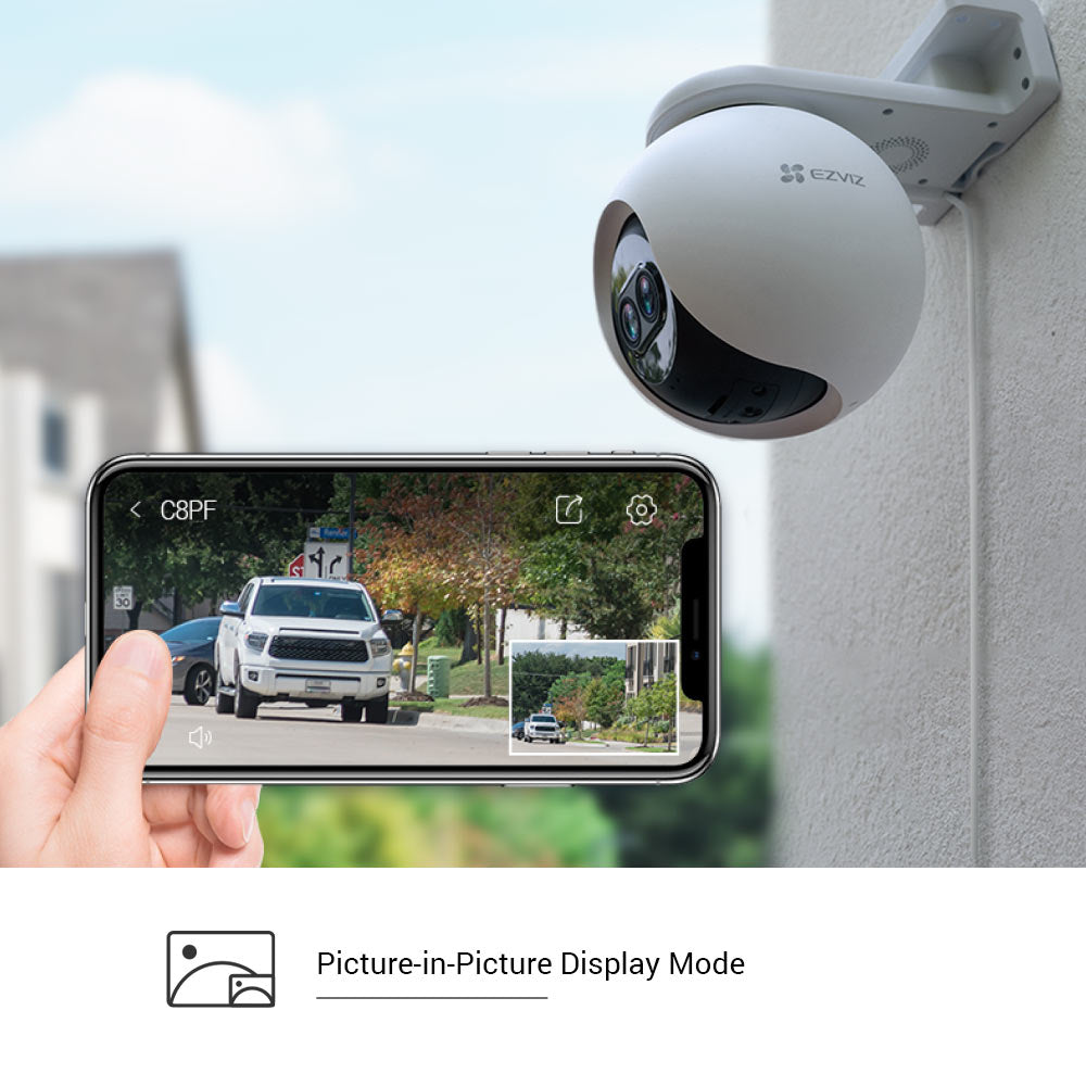 EZVIZ C8PF 2MP OUTDOOR SMART WI-FI CAMERA 1080p DOPPIO OBIETTIVO IP65