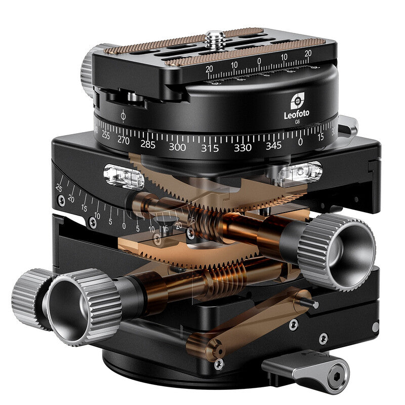 G6 Leofoto G6 Double Axis Geared Head
