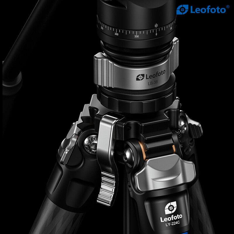 LY224CLB38BV0R Leofoto LY-224C Tripod + LB-38 Leveling Base + BV-0R Head