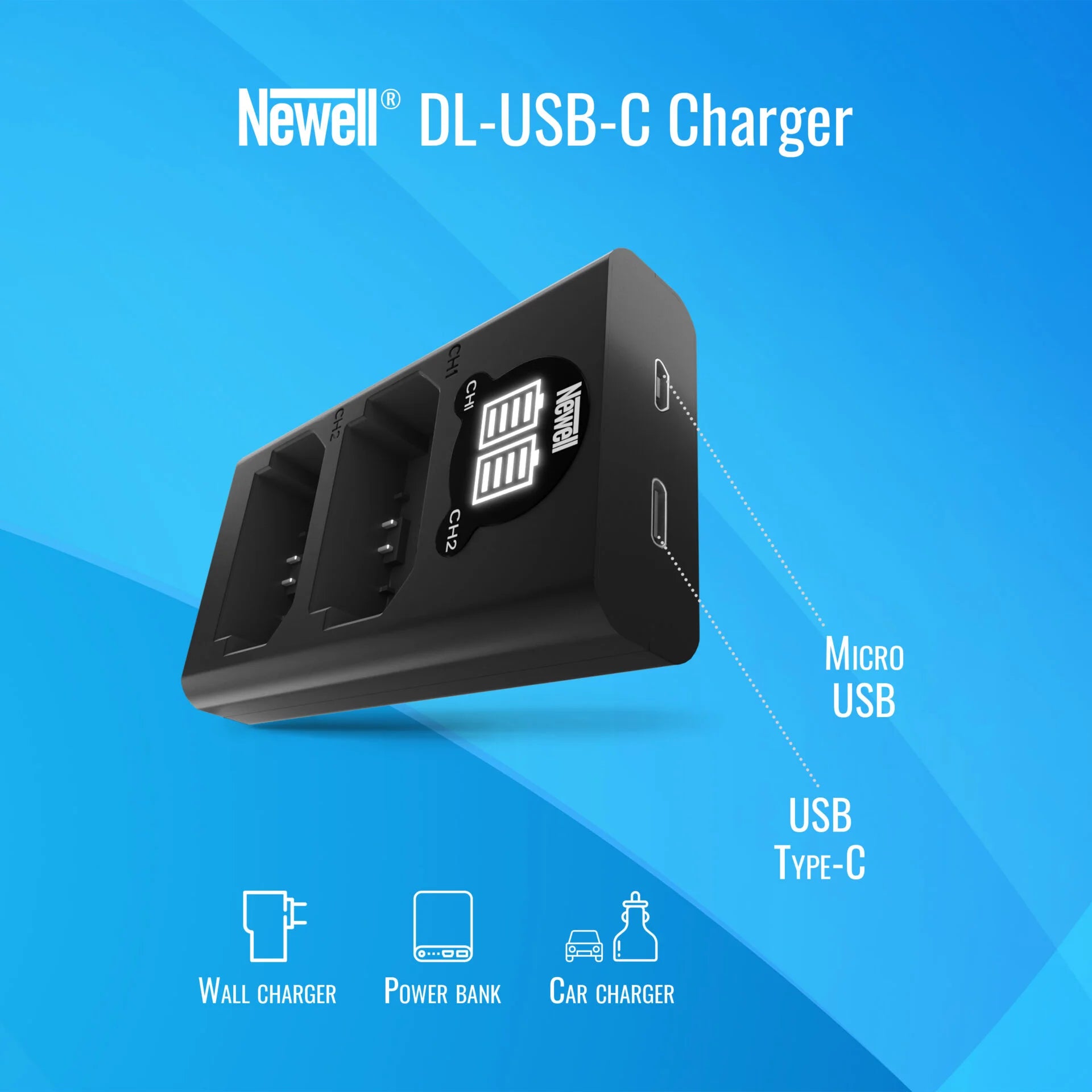 Newell DL-USB-C dual channel charger for LP-E17