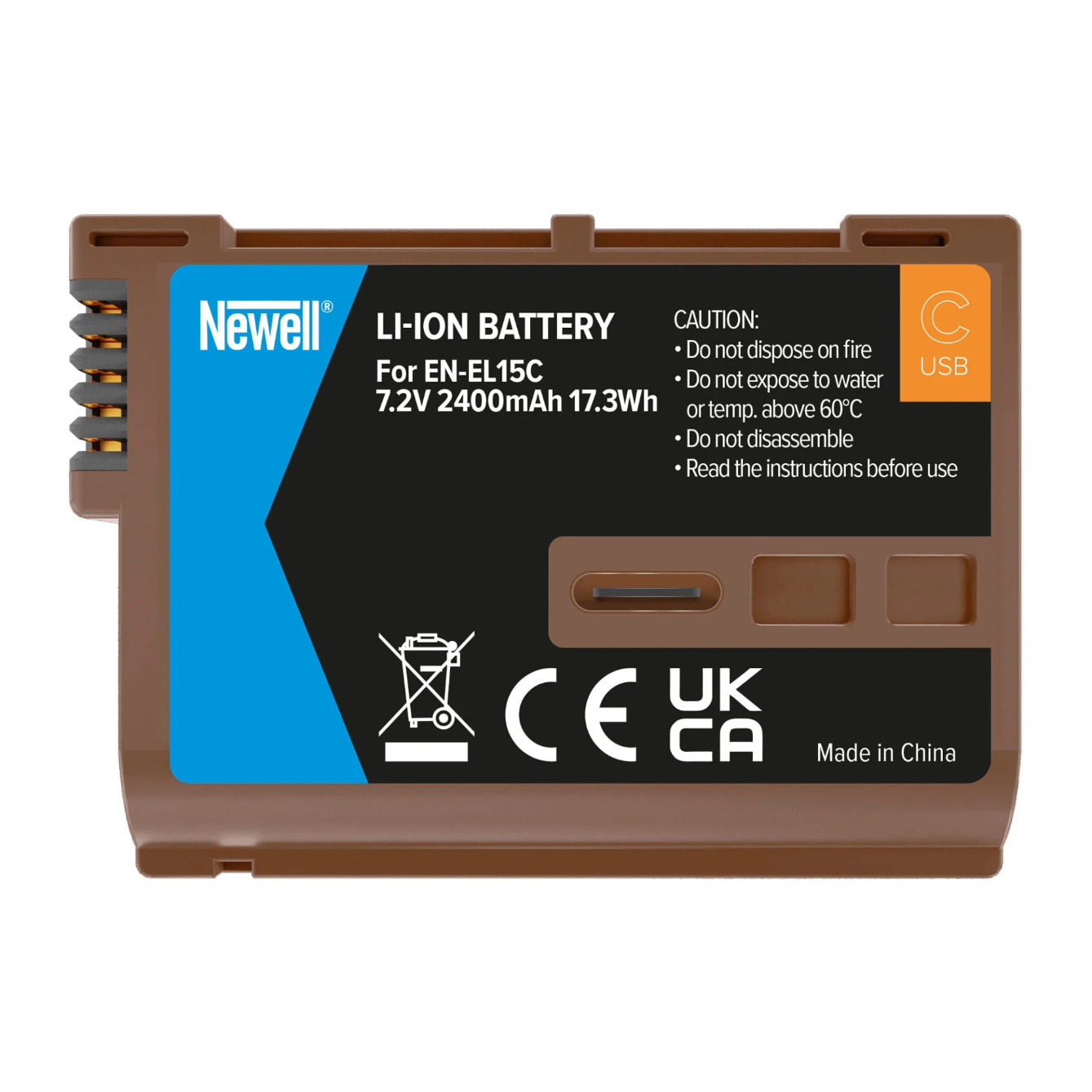 Newell Battery with USB-C EN-EL15C for Nikon