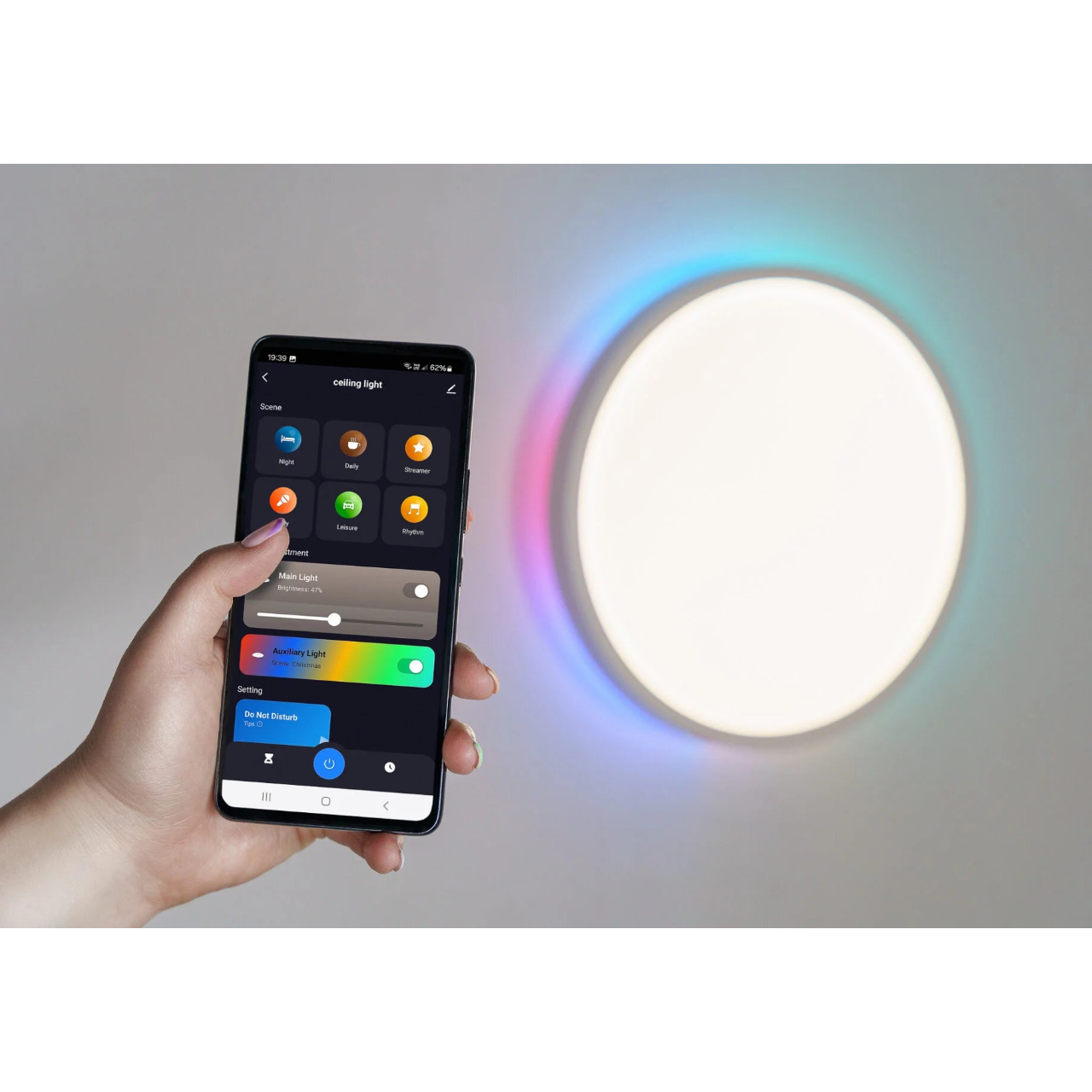 Newell Asteria APP LED Ceiling Light - 30 cm