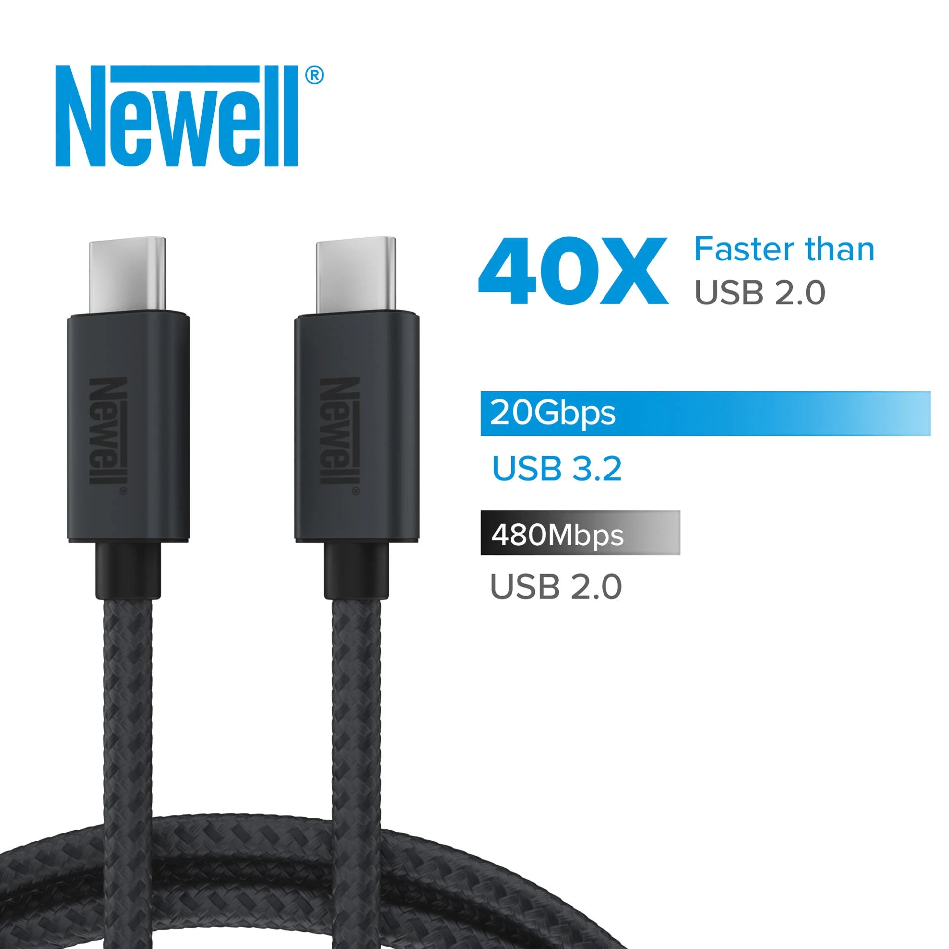 Newell Cable USB-C - USB-C 3.2 Gen2 - 2m